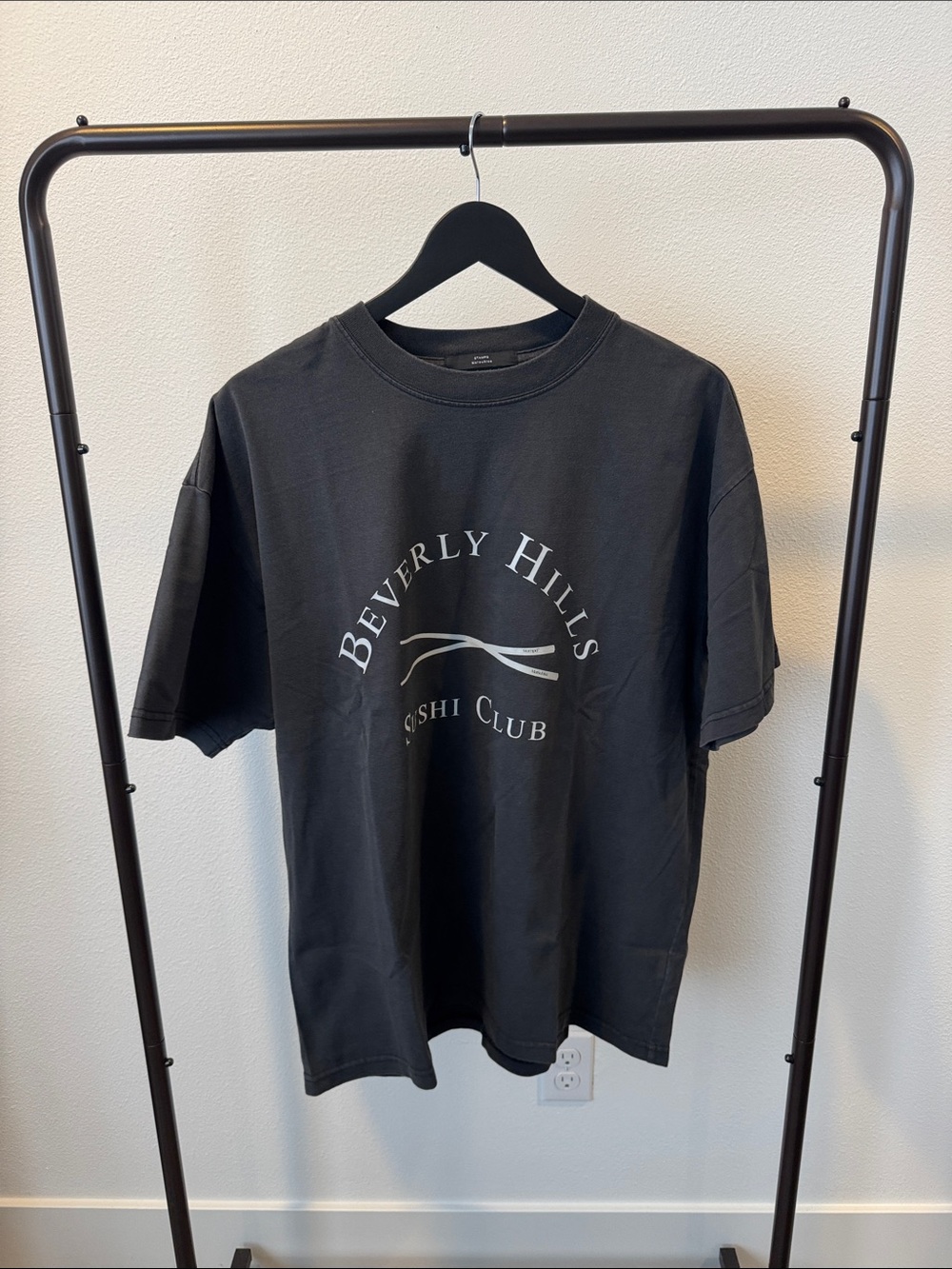 Stampd Beverly Hills Graphic Crewneck T-Shirt - Black, Size L